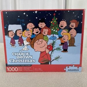 New Sealed Charlie Brown Christmas 1000 Piece Jigsaw Puzzle Peanuts Gang